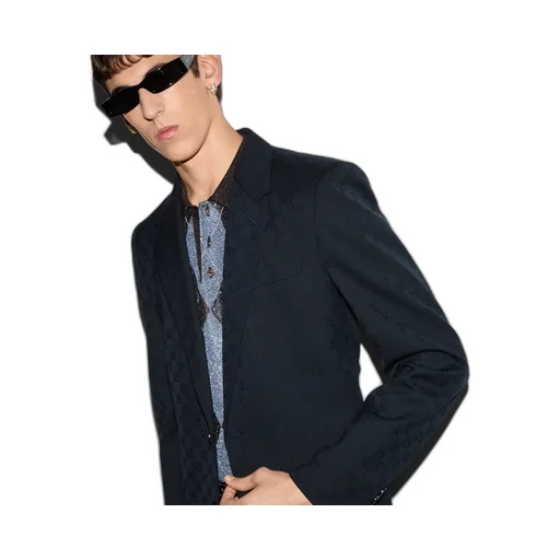 Gg Wool Jacquard Suit