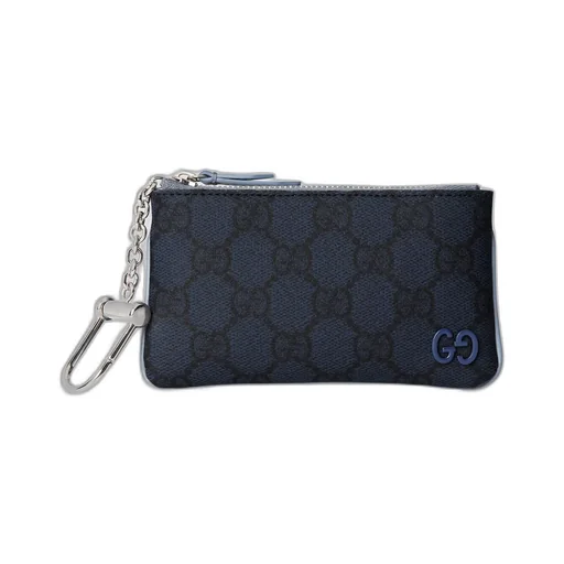 Dusty Blue Trim Key Pouch