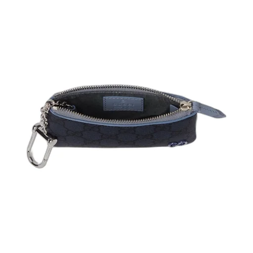 Dusty Blue Trim Key Pouch