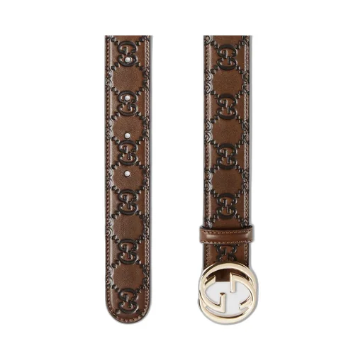 Belt With Interlocking G Buckle