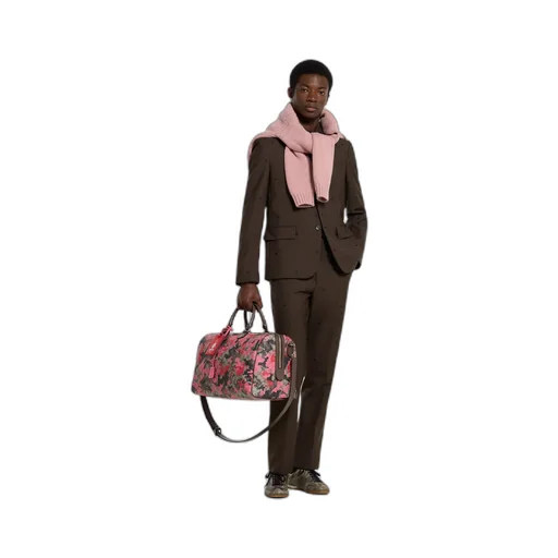 Gg Houndstooth Wool Jacquard Trousers