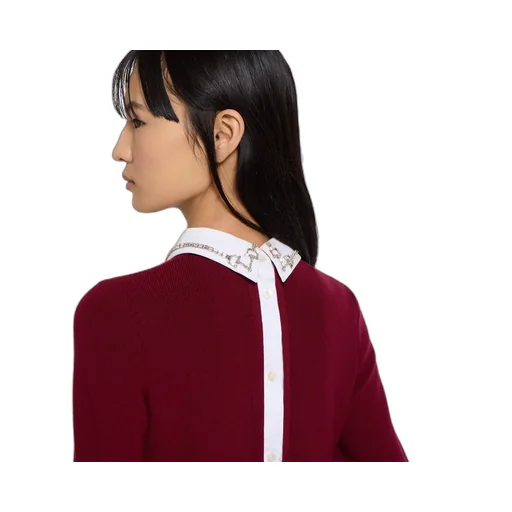 Wool Jumper With Crystal Horsebit