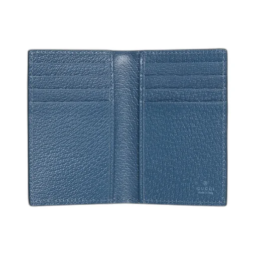 Blue Interior Gg Long Card Case