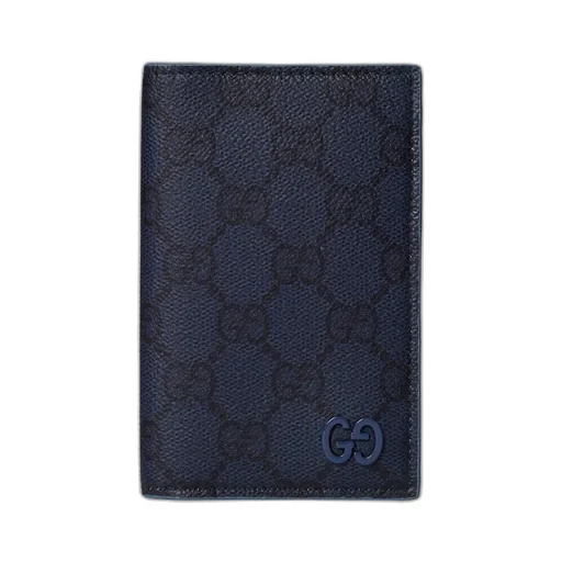 Dusty Blue Interior Gg Long Card Case
