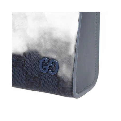 Dusty Blue Trim Small Pouch