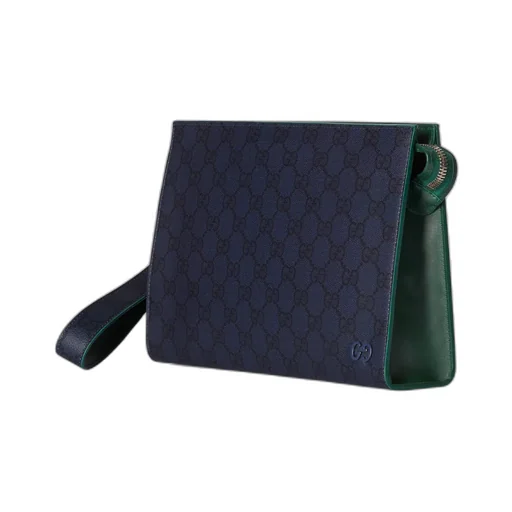 Green Trim Small Pouch