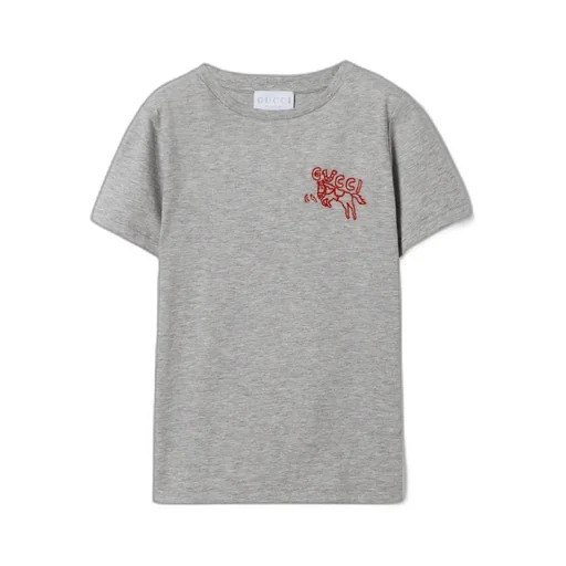 Children's Cotton T-Shirt With Embroidery