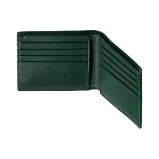 Green Interior Gg Bi-Fold Wallet