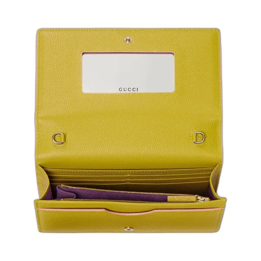 Bi-Colour Gg Marmont Wallet On Chain