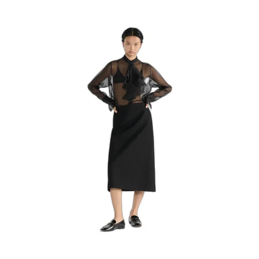 Mid-Length Flared Skirt