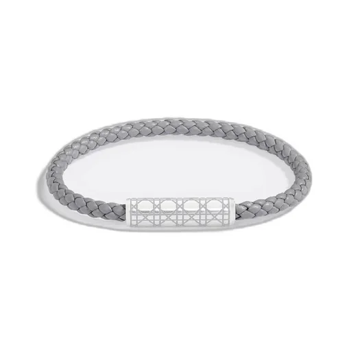 Cannage Braided Leather Bracelet