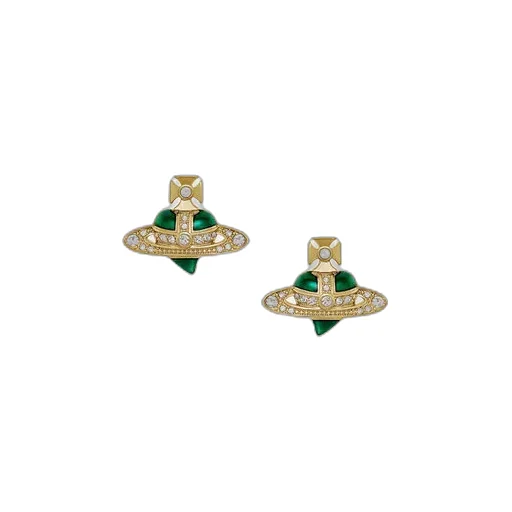 New Diamante Heart Earrings