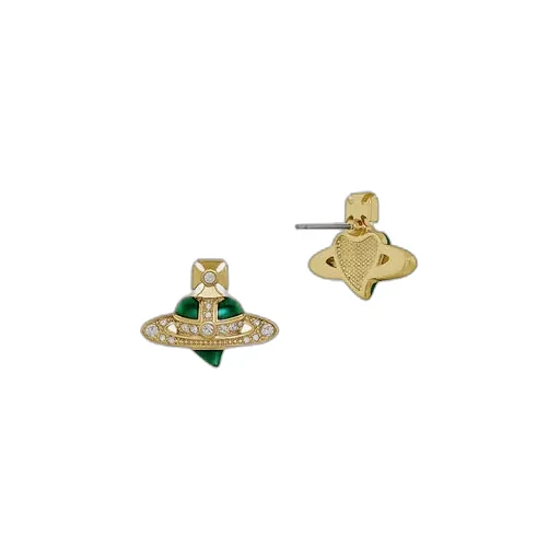 New Diamante Heart Earrings