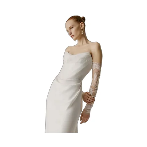Embroidered Tulle Sleeves