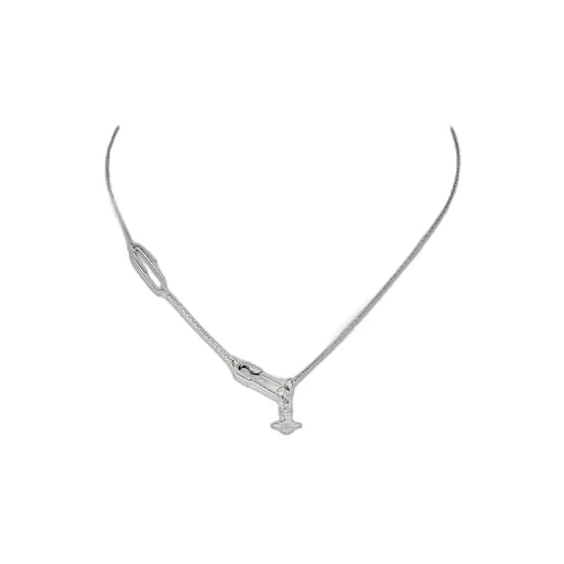 Safety Pin Pendant Necklace