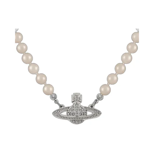 Man. Mini Bas Relief Pearl Necklace