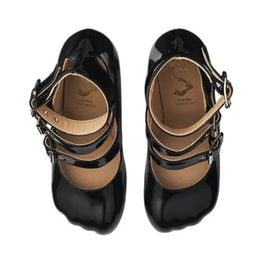 Animal Toe Three-Strap Shoe