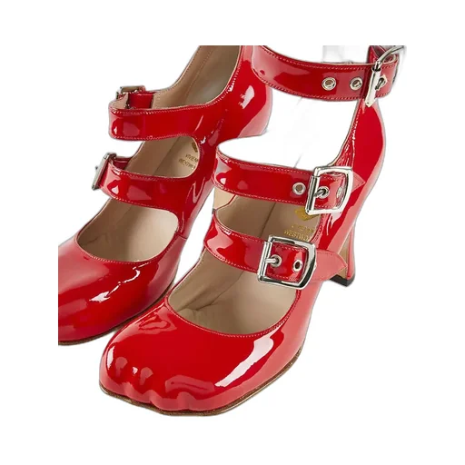 Animal Toe Three-Strap Shoe