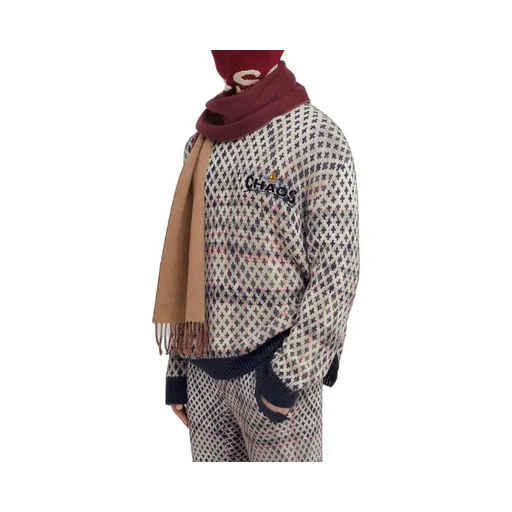 Distressed Tartan Jumper