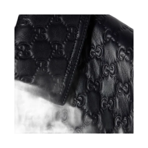 Embossed Gg Leather Jacket