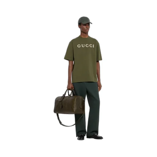 Cotton Jersey T-Shirt With Embroidery
