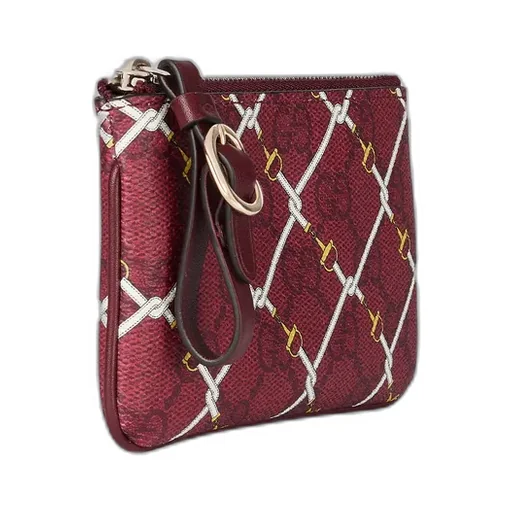 Printed Gg Key Pouch