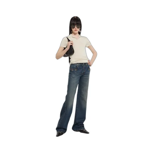 Cashmere Silk Polo Shirt With Embroidery