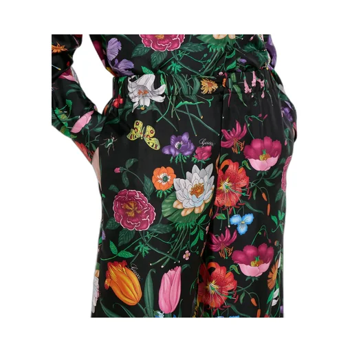 Printed Silk Twill Pants