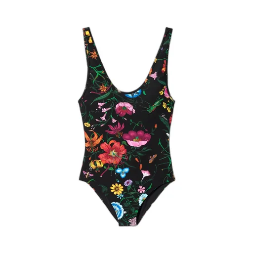 Printed Sparkling Jersey Swimsuit
