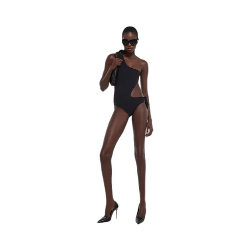 Stretch Jersey Swimsuit With Embroidery