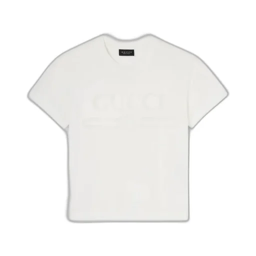 Cotton Jersey T-Shirt With Devoré Detail
