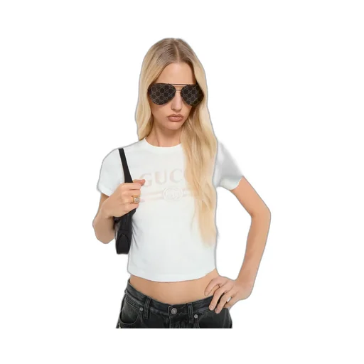 Cotton Jersey T-Shirt With Devoré Detail