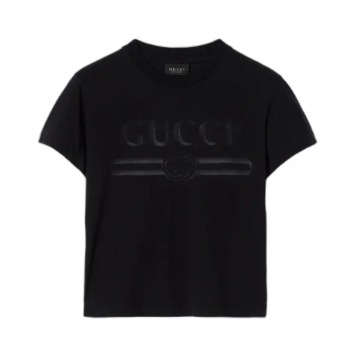 Cotton Jersey T-Shirt With Devoré Detail