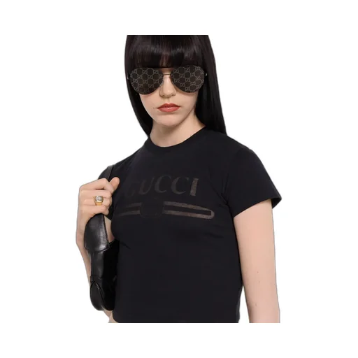 Cotton Jersey T-Shirt With Devoré Detail