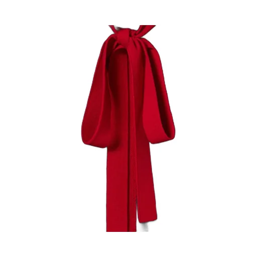 Knit Wool Cashmere Dress With Web