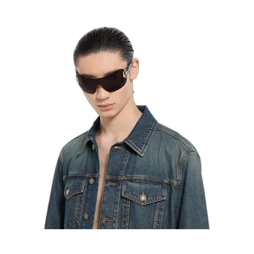 Cotton Denim Jacket With Horsebit