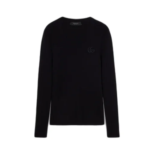 Fine Cashmere Silk Top With Embroidery