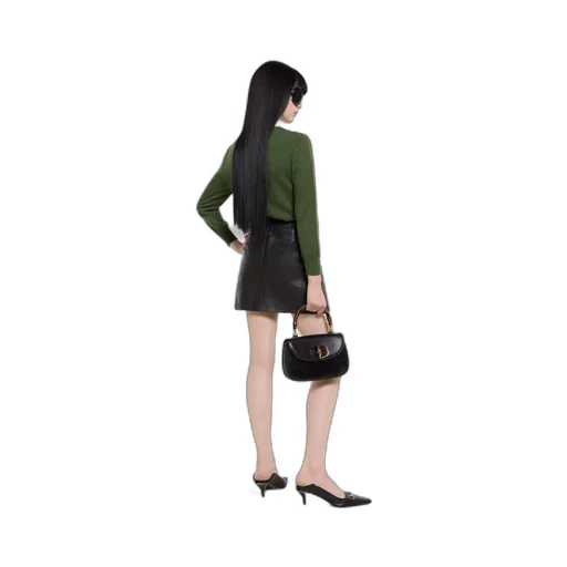 Knit Wool Cashmere Cardigan With Web