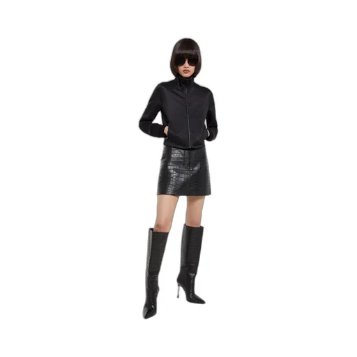 Gg Jersey Jacquard Zip Jacket