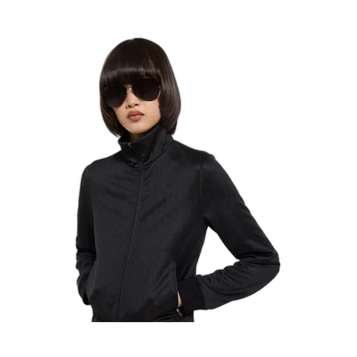 Gg Jersey Jacquard Zip Jacket