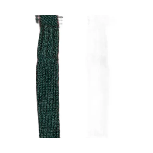 Knit Wool Sweater With Web Intarsia