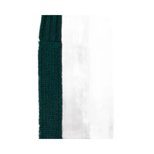 Knit Wool Sweater With Web Intarsia