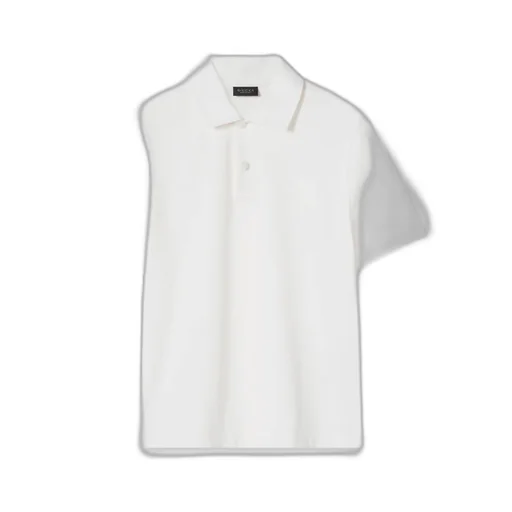 Cotton Piquet Polo Shirt With Embroidery