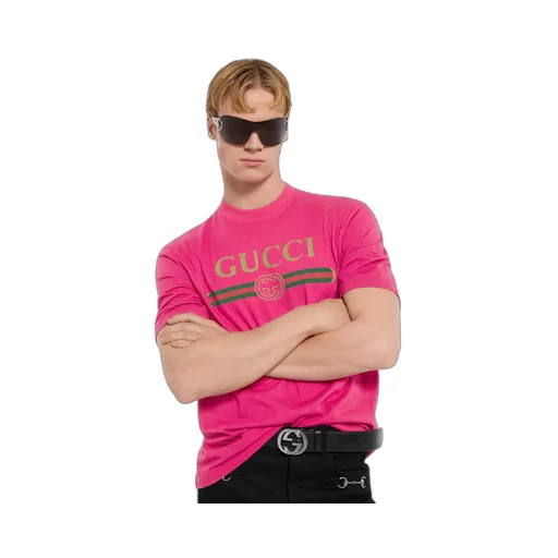 Silk Blend Jersey T-Shirt With Print