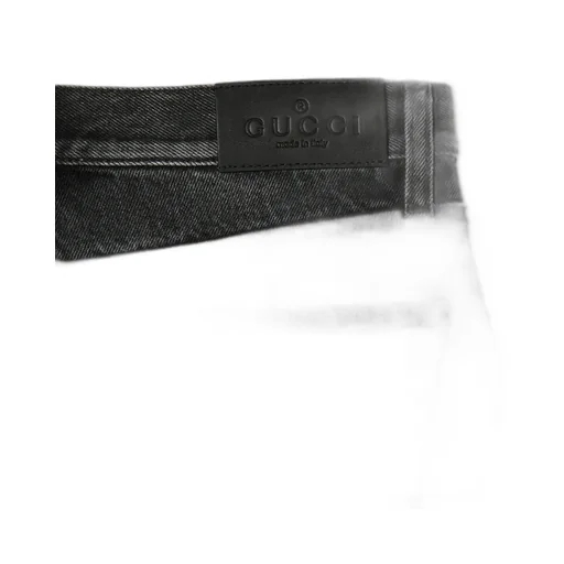 Cotton Denim Pants With Horsebit