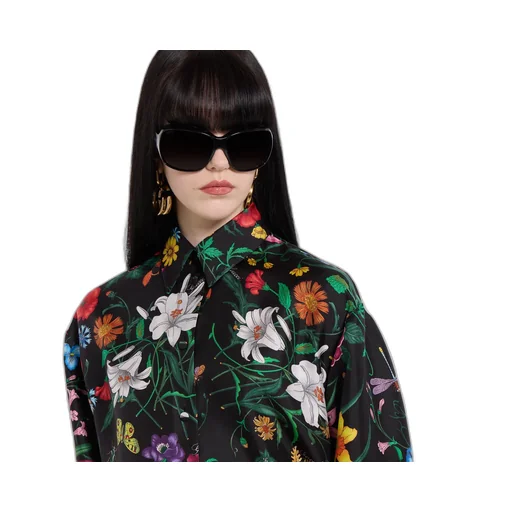 Printed Silk Twill Shirt