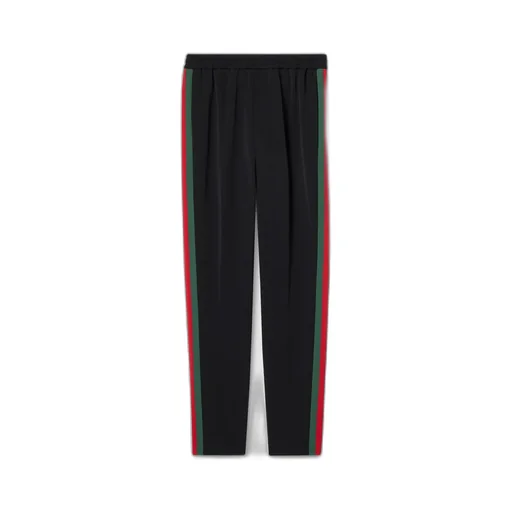 Stretch Nylon Sportswear Pants With Web