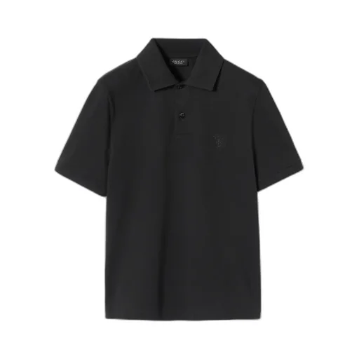Cotton Piquet Polo Shirt With Embroidery