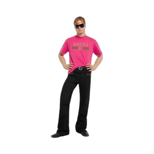 Silk Blend Jersey T-Shirt With Print