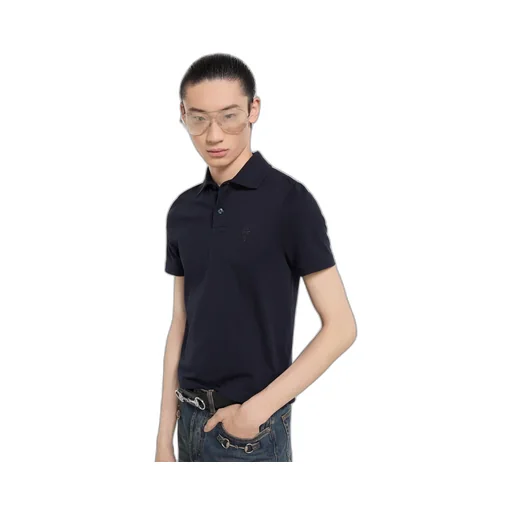 Cotton Piquet Polo Shirt With Embroidery